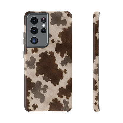 Stylish Mocha Cow Print Phone Case