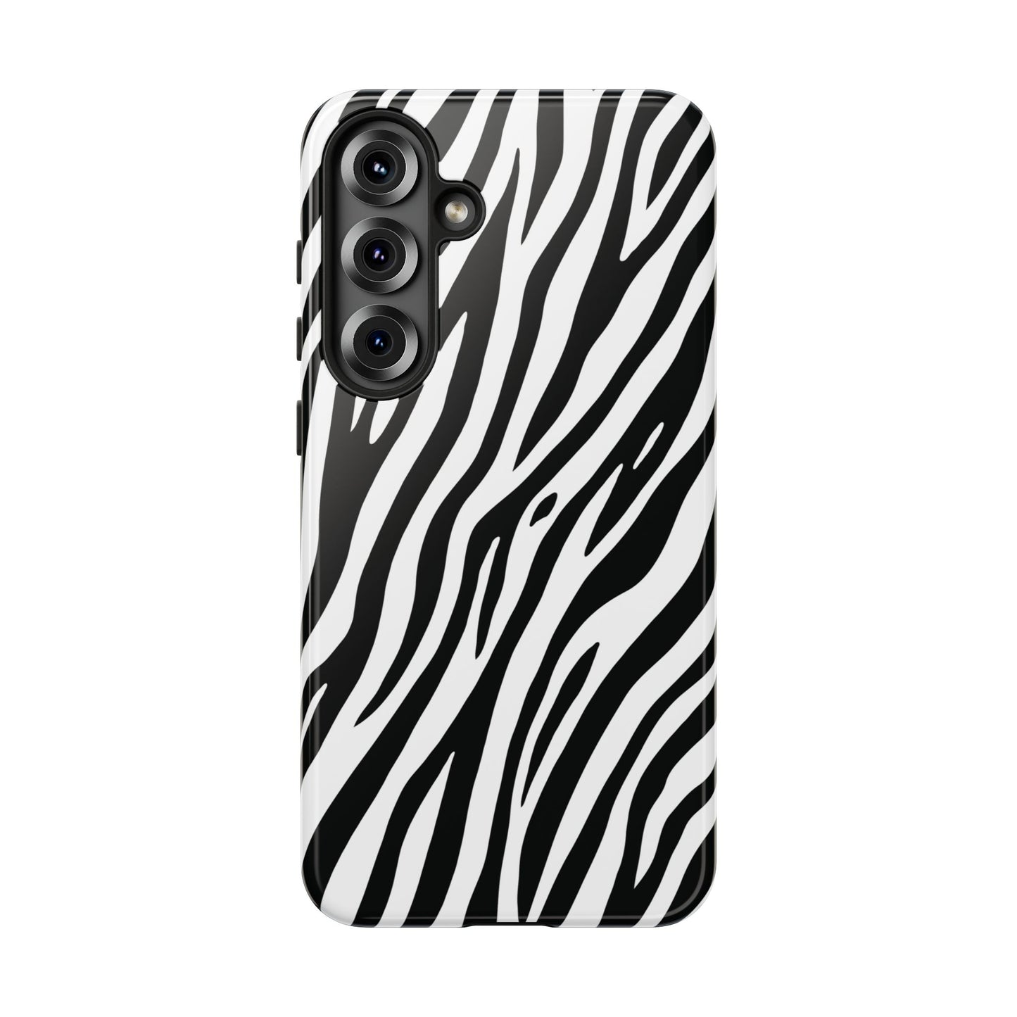 Monochrome Tiger Print Phone Case