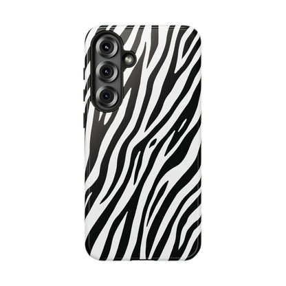Monochrome Tiger Print Phone Case