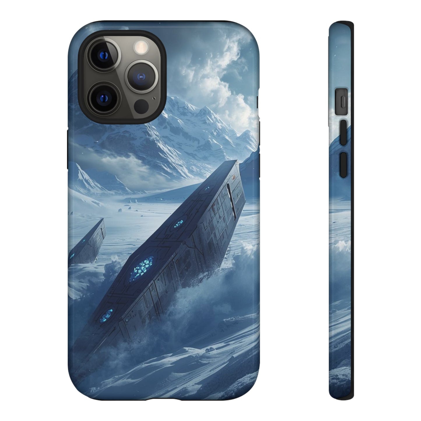 iPhone 12 Pro Max / Glossy Phone Case - Frozen Alien Wreckage Sci-fi Phone Case