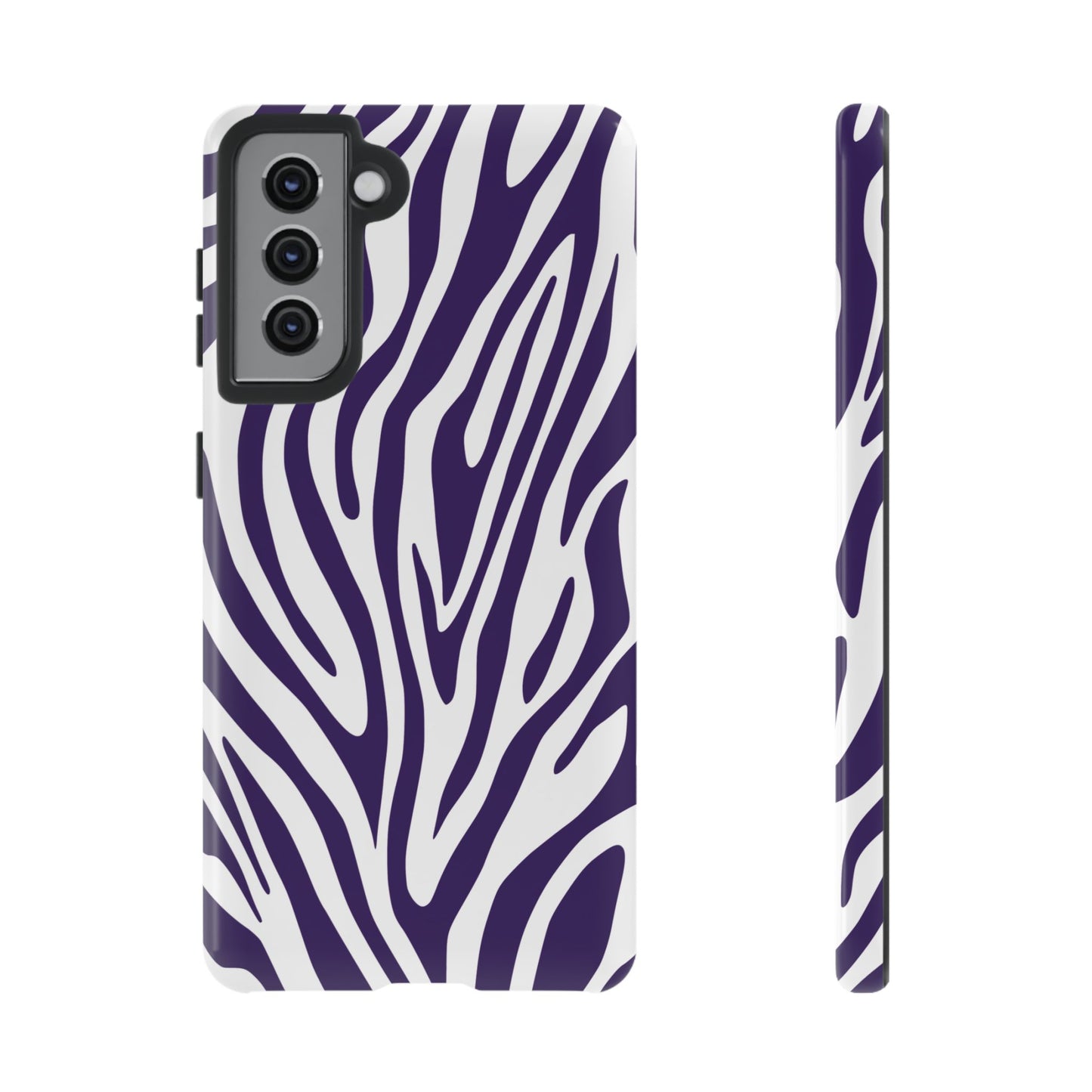 Graphic Purple Tiger Print Phone Case