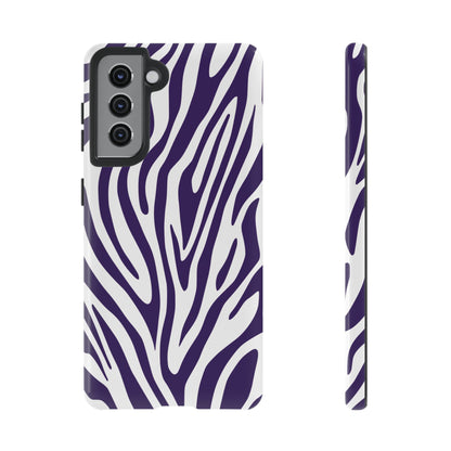 Graphic Purple Tiger Print Phone Case