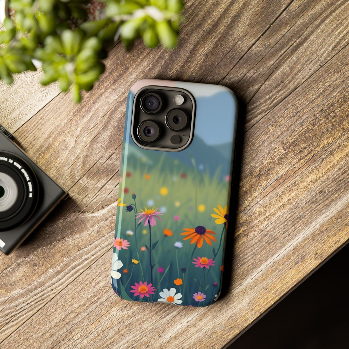 Vibrant Meadow Design Phone Case - Multicolor Phone Case