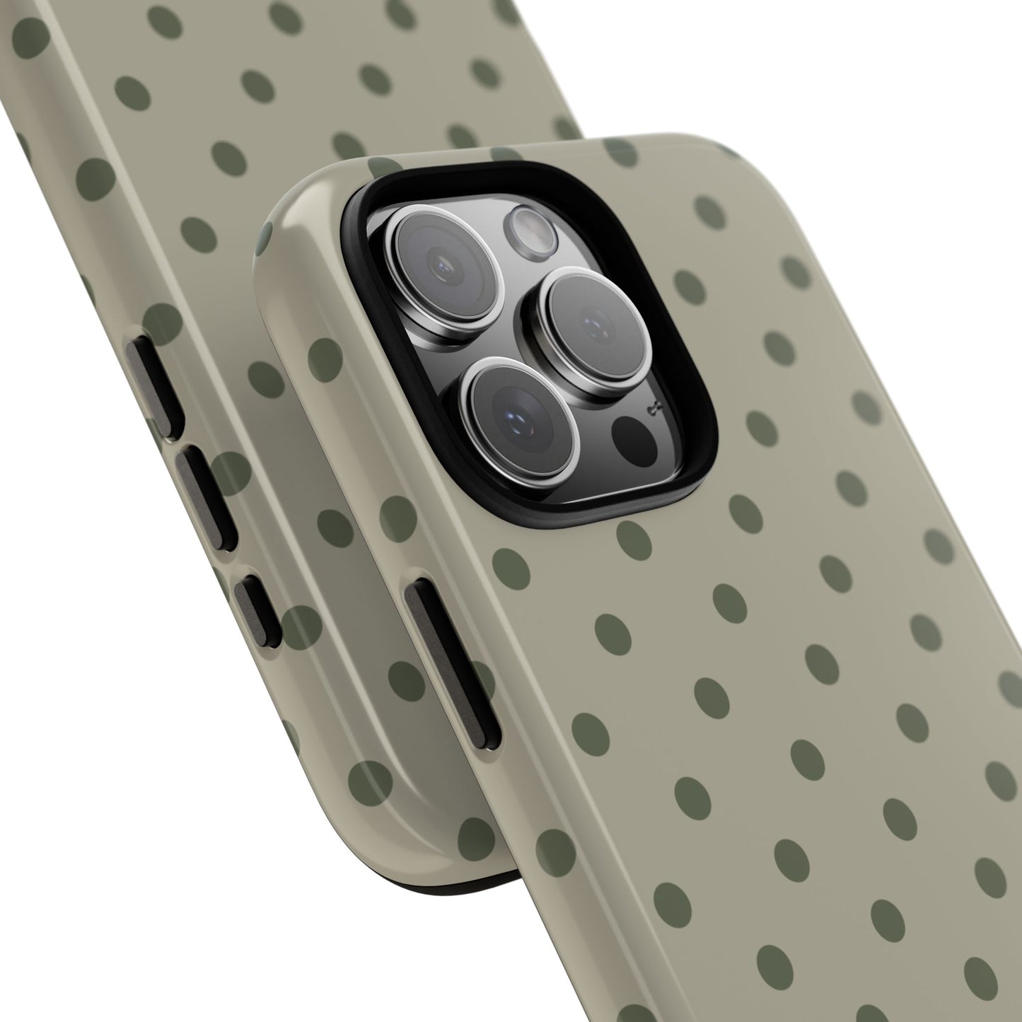 Green & Dark Green Dot Pattern Phone Case