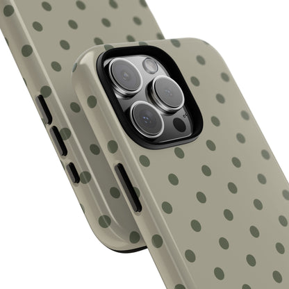 Green & Dark Green Dot Pattern Phone Case