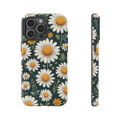 iPhone 15 Pro Max / Glossy Phone Case - Daisies Floral Pattern 3 Phone Case