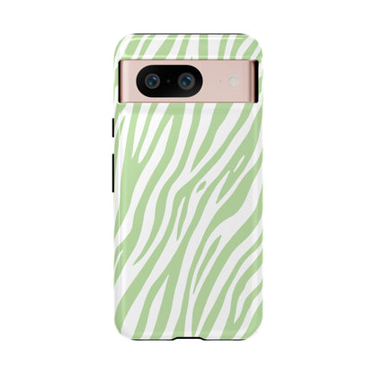 Mint Tiger Print Phone Case