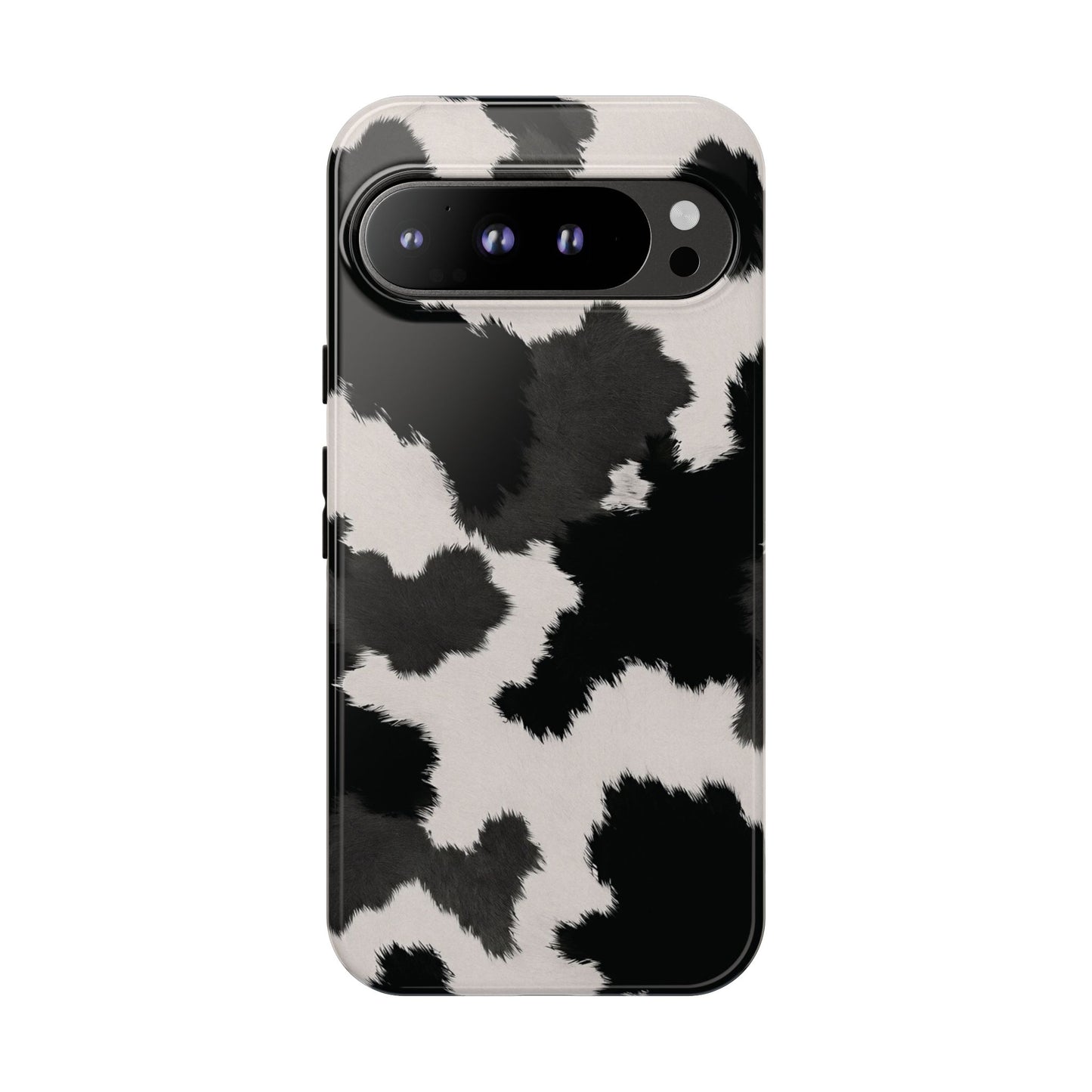 Modern Monochrome Cow Print Phone Case