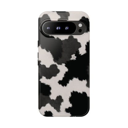 Modern Monochrome Cow Print Phone Case