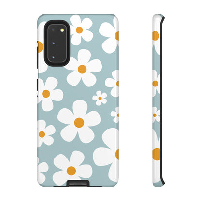 Samsung Galaxy S20 / Glossy Phone Case - ’Blue Daisy Pattern’ Phone Case