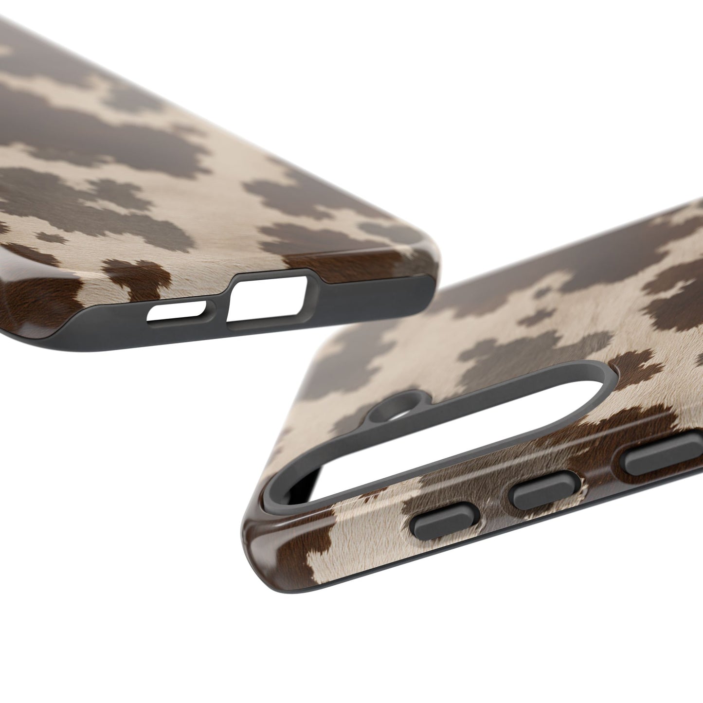 Stylish Mocha Cow Print Phone Case