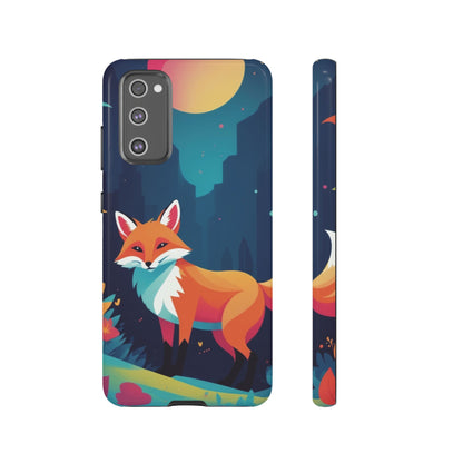 Samsung Galaxy S20 FE / Glossy Phone Case - Stylised Fox Design Phone Case