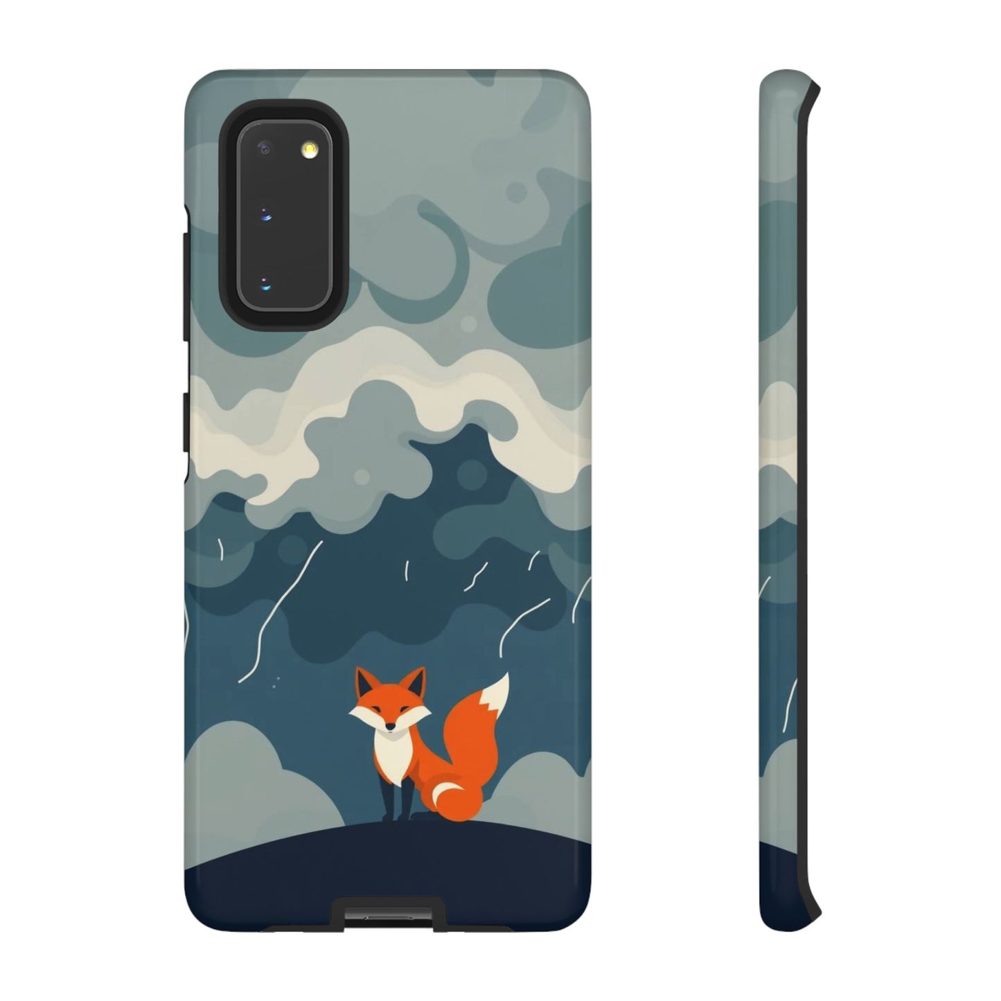 Samsung Galaxy S20 / Glossy Phone Case - Stormy Fox Design Phone Case