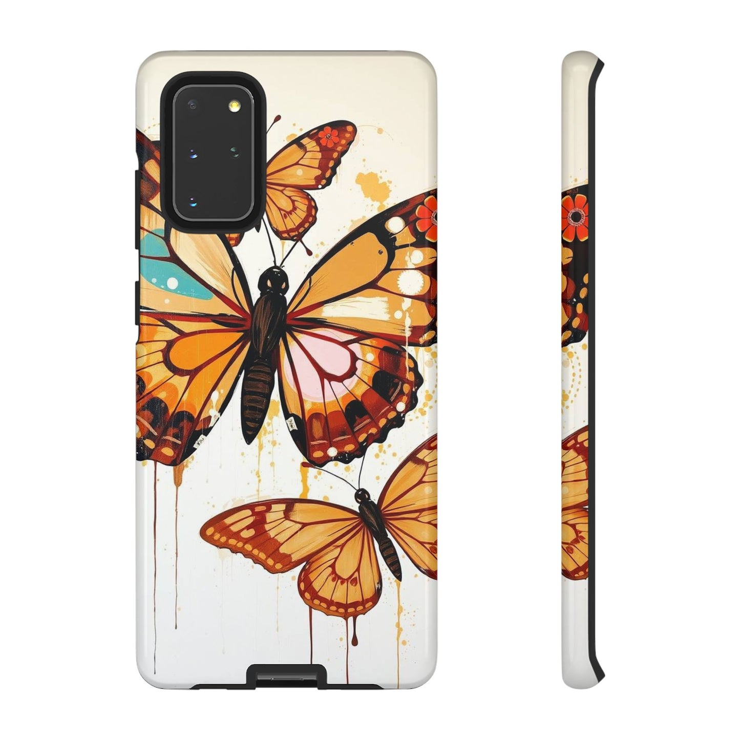 Samsung Galaxy S20+ / Glossy Phone Case - Abstract Butterflies Design Phone Case