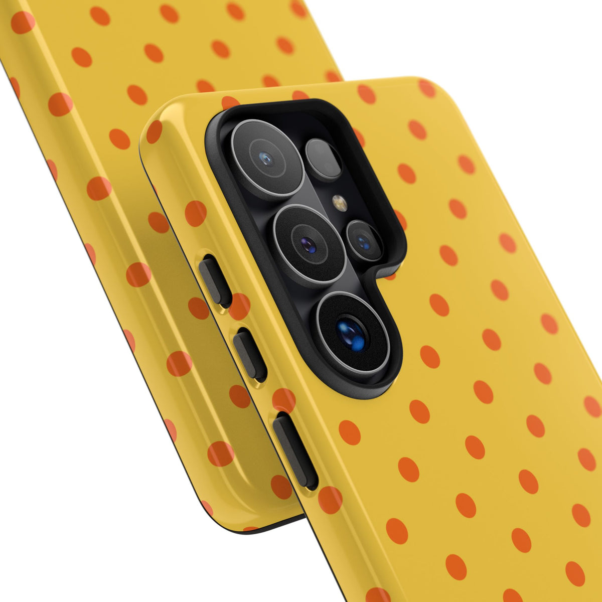 Trendy Yellow & Orange Dot Pattern Phone Case - Yellow Phone Case