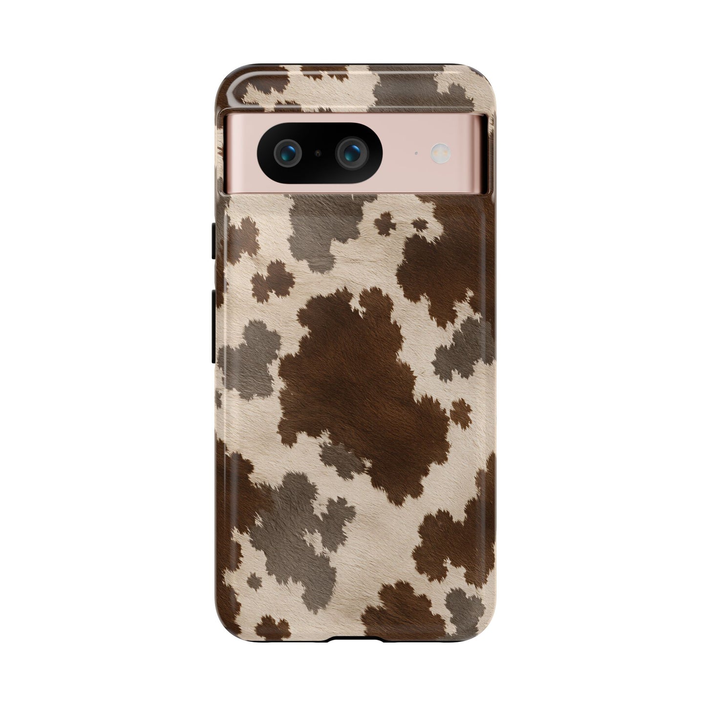 Stylish Mocha Cow Print Phone Case