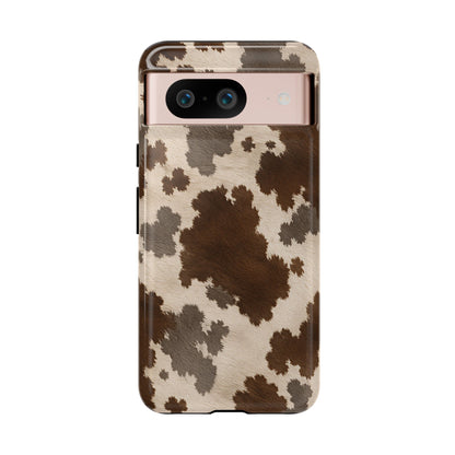 Stylish Mocha Cow Print Phone Case