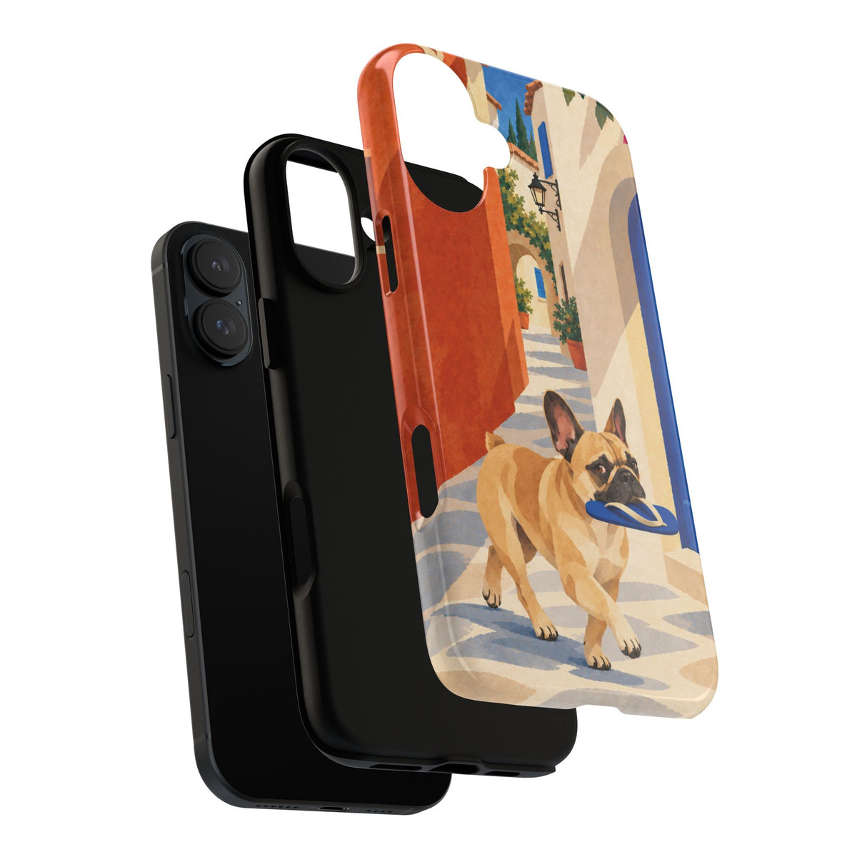 French Bulldog Quiet Lane Phone Case - Multicolor Phone Case