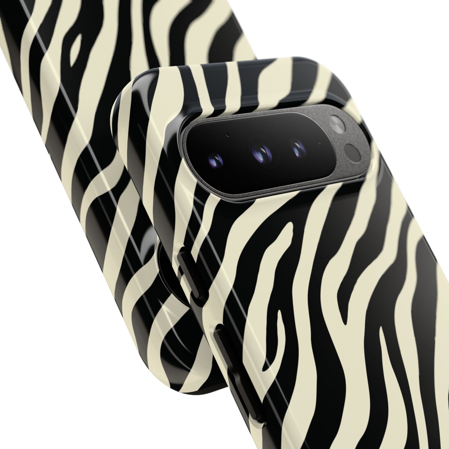 Chic Ivory Zebra Print Phone Case