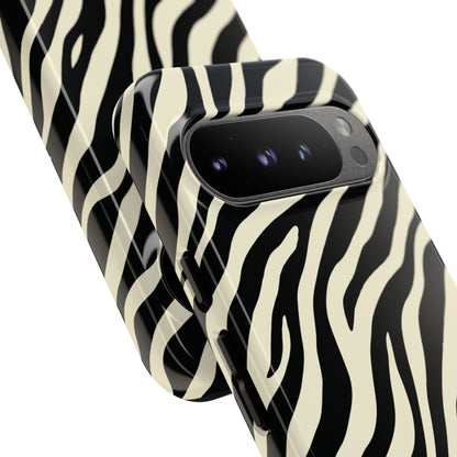 Chic Ivory Zebra Print Phone Case