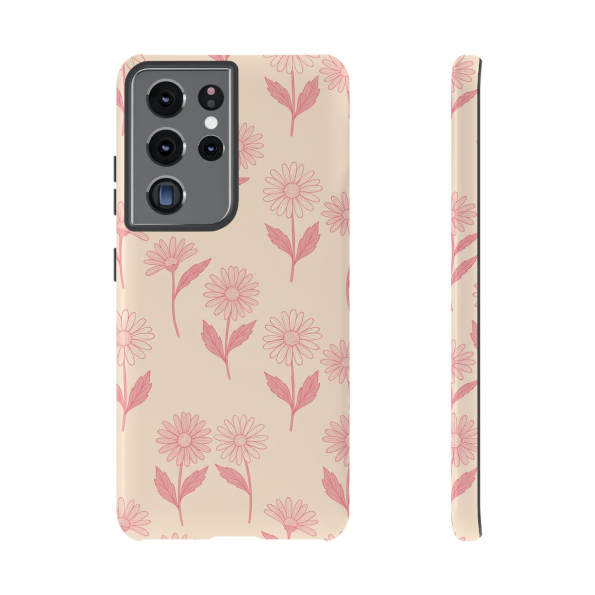 Pretty Pink Daisy Pattern Phone Case