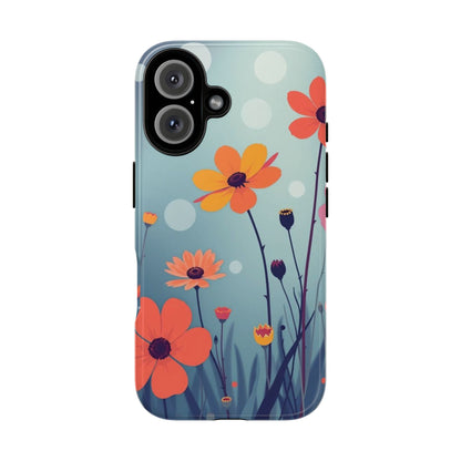 iPhone 16 / Glossy Phone Case - Vibrant Wildflowers Design Phone Case