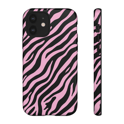 Stylish Blush Zebra Print Phone Case