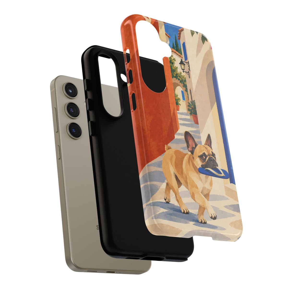 French Bulldog Quiet Lane Phone Case - Multicolor Phone Case