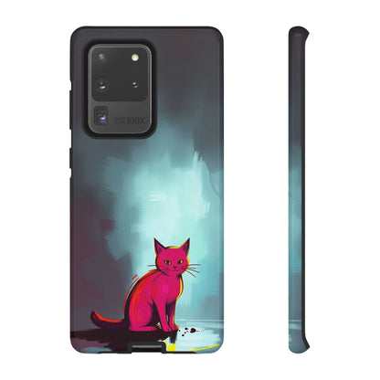 Pop Art Moody Cat Design Phone Case - Multicolor Phone Case - Samsung Galaxy S20 Ultra / Glossy