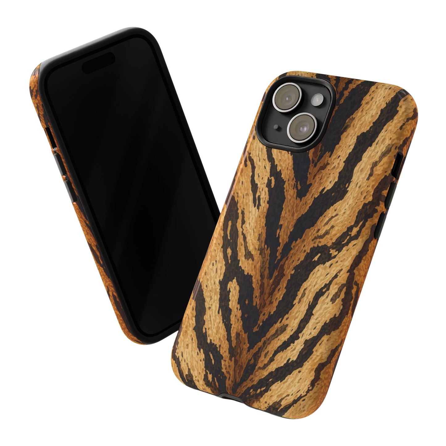 Amber Tiger Print Phone Case