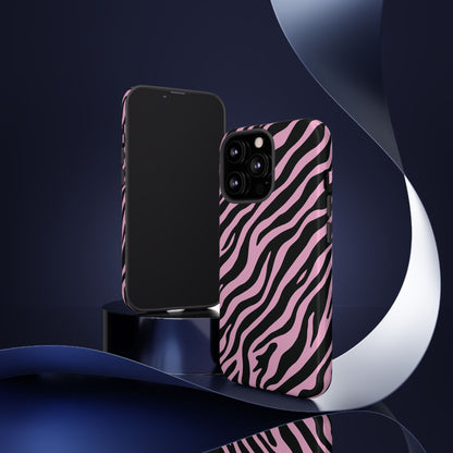 Stylish Blush Zebra Print Phone Case