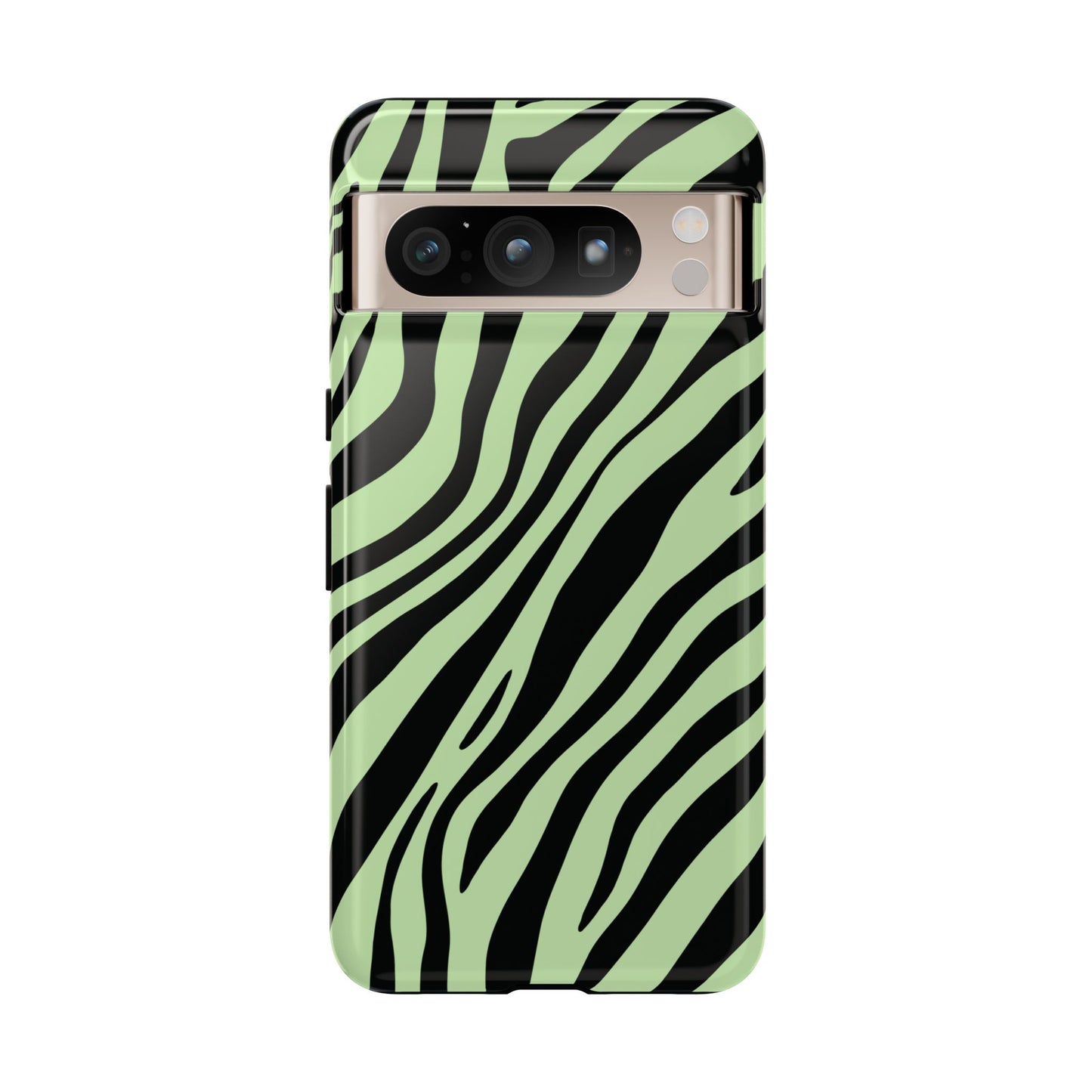 Modern Mint Zebra Print Phone Case