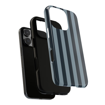 Dark Blue Stripe Pattern Phone Case - Blue Phone Case