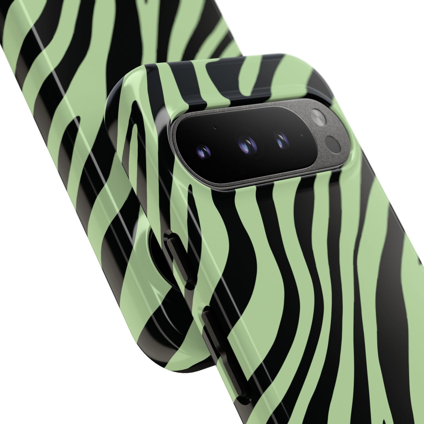 Modern Mint Zebra Print Phone Case
