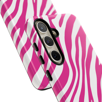Modern Hot Pink Zebra Print Phone Case