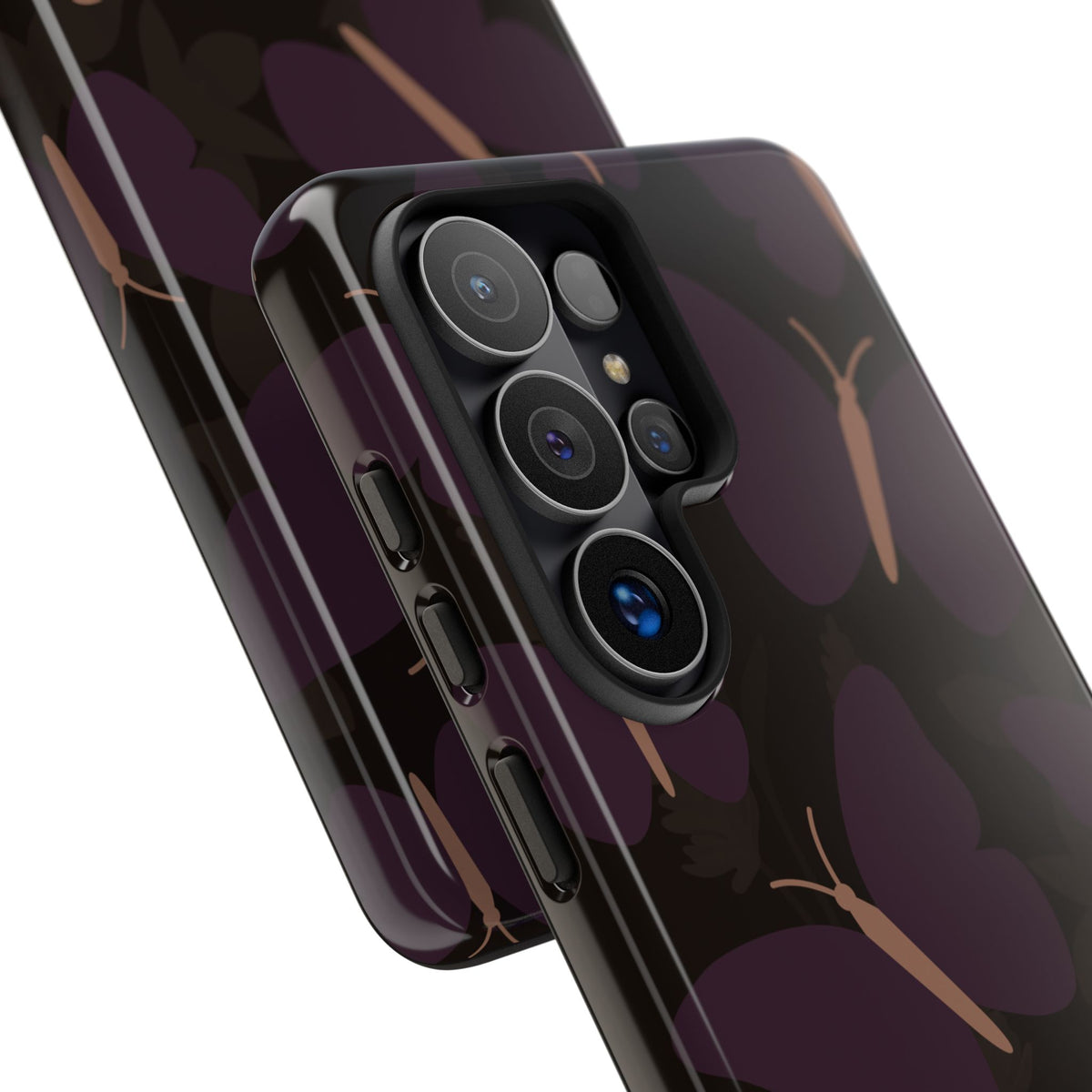 Minimalist Purple Butterfly Pattern Phone Case - Purple Phone Case