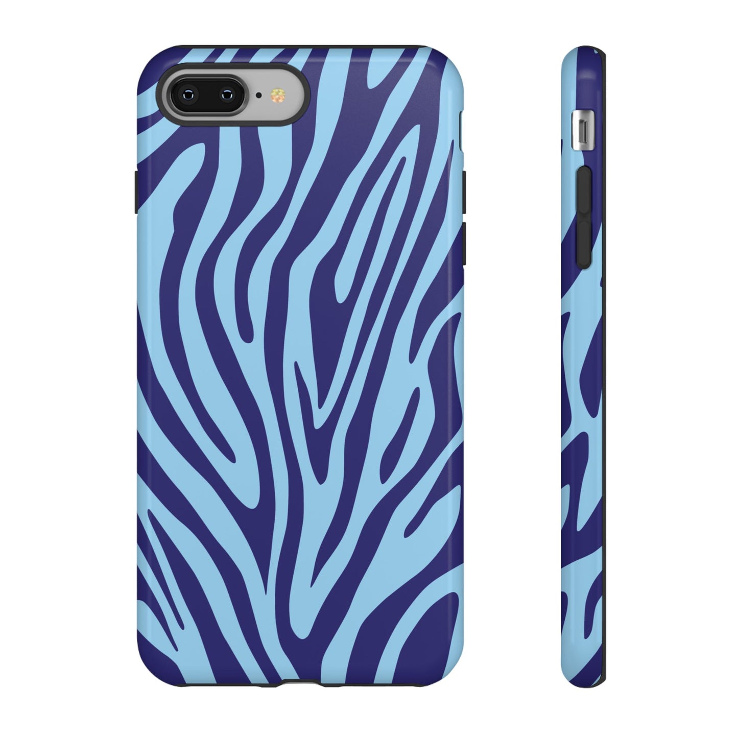 Boutique Sky Blue Tiger Print Phone Case