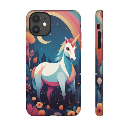 Stylised Unicorn & Rainbow Design Phone Case - Multicolor Phone Case - iPhone 11 / Glossy