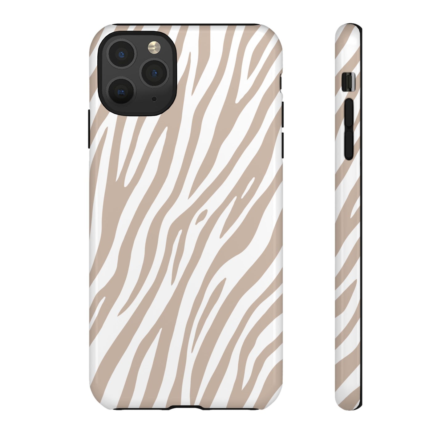 Oatmeal Tiger Print Phone Case