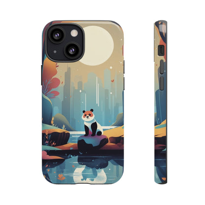 Stylised Panda Design Phone Case - Multicolor Phone Case - iPhone 13 Mini / Glossy
