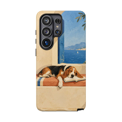 Basset Hound Unfinished Chapter Phone Case - Multicolor Phone Case - Samsung Galaxy S26 Ultra / Glossy