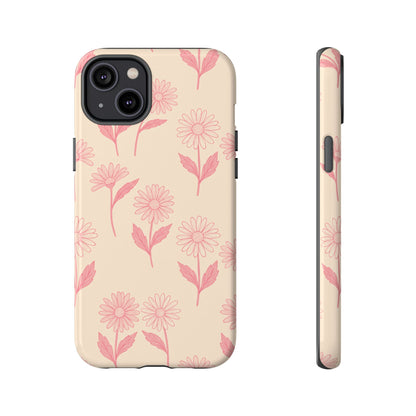 Pretty Pink Daisy Pattern Phone Case