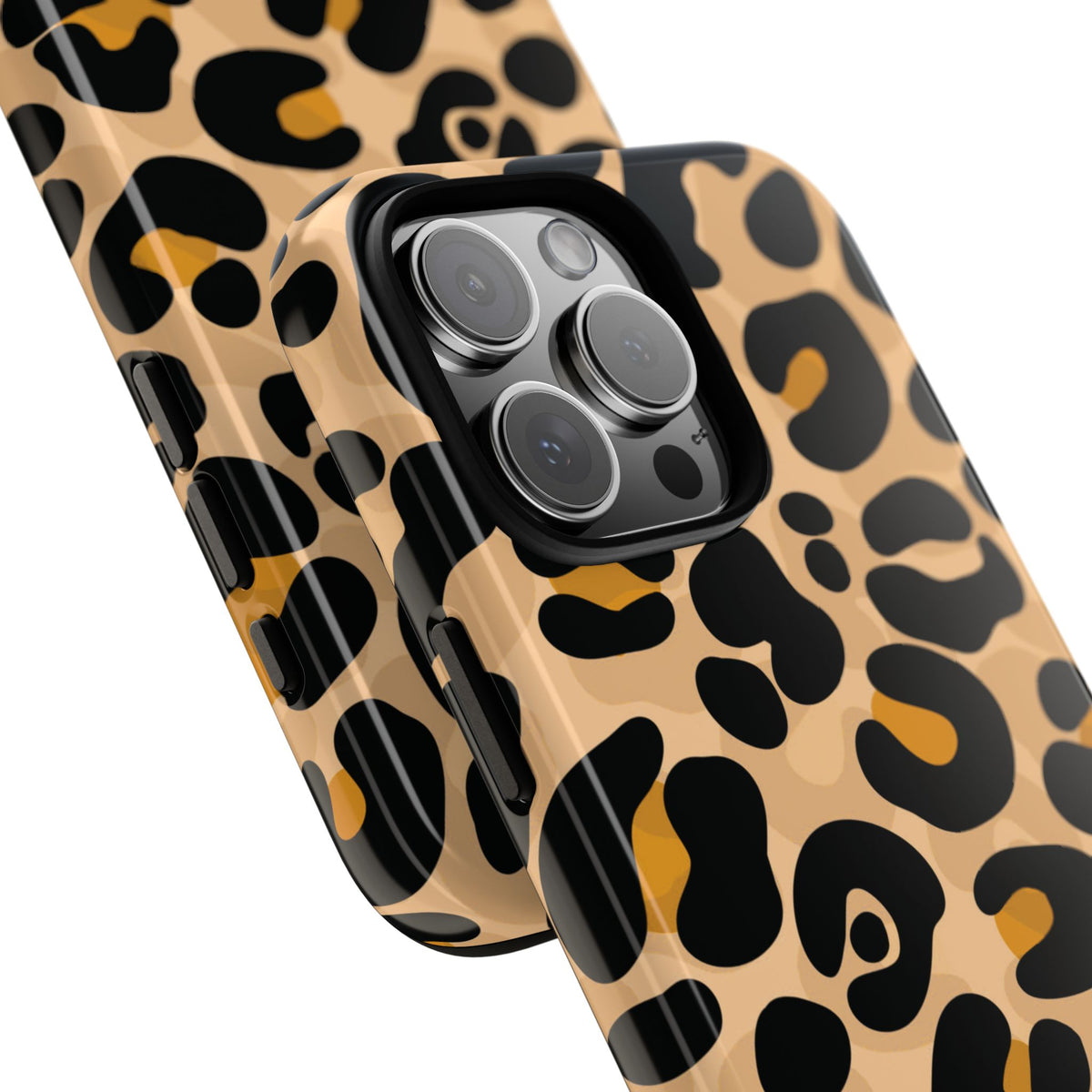Stylish Mocha Leopard Print Phone Case - Orange Phone Case
