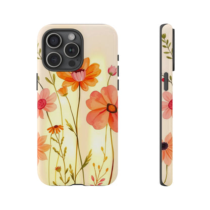 iPhone 15 Pro Max / Glossy Phone Case - Watercolour Bunch of Wildflowers Design Phone Case