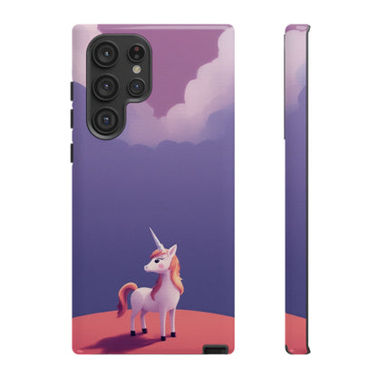 Samsung Galaxy S22 Ultra / Glossy Phone Case - Cute Unicorn & Cloud Design Phone Case