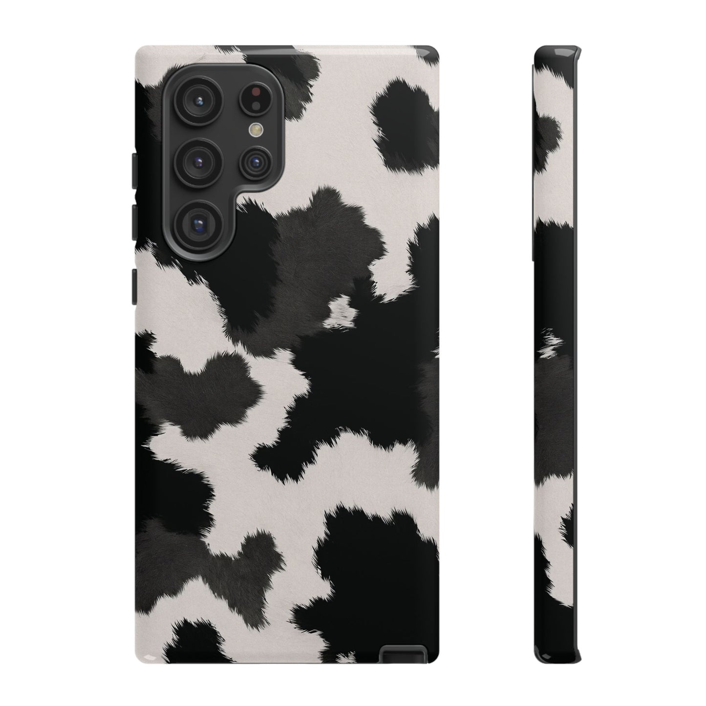 Modern Monochrome Cow Print Phone Case