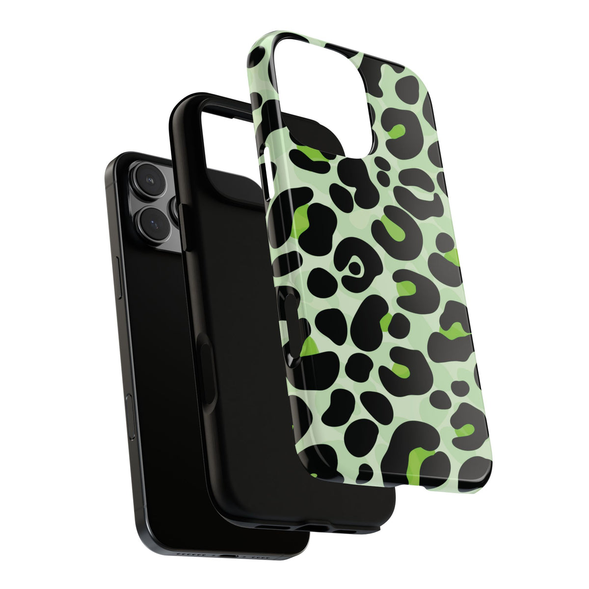 Fresh Mint Leopard Print Phone Case - Orange Phone Case