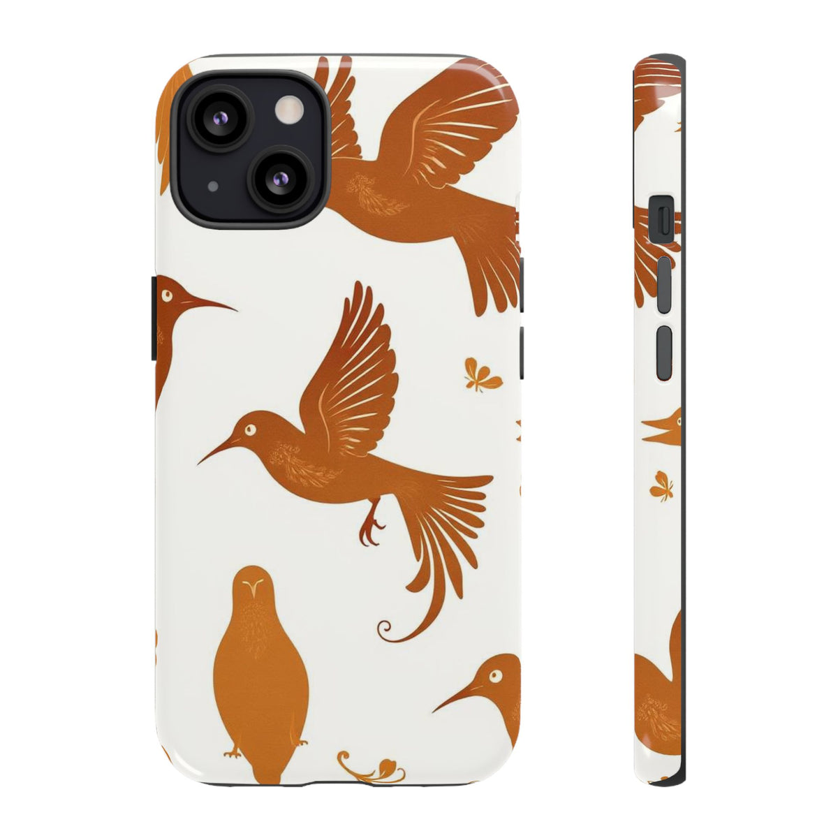 Abstract Bird Pattern Phone Case - Multicolor Phone Case - iPhone 13 / Glossy