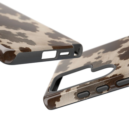 Stylish Mocha Cow Print Phone Case