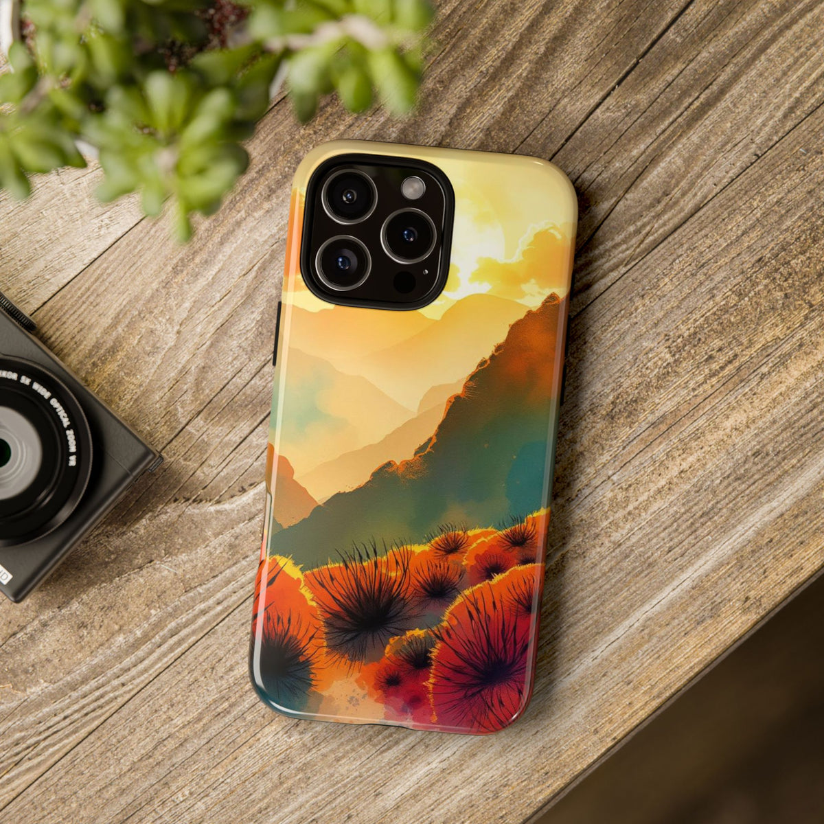 Ideallic Watercolour Sunset Design Phone Case - Multicolor Phone Case